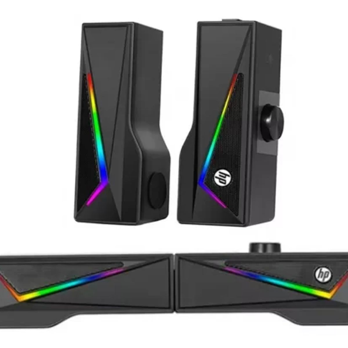 HP - Parlantes Gamer HP Desprendibles para PC RGB DHE-6005