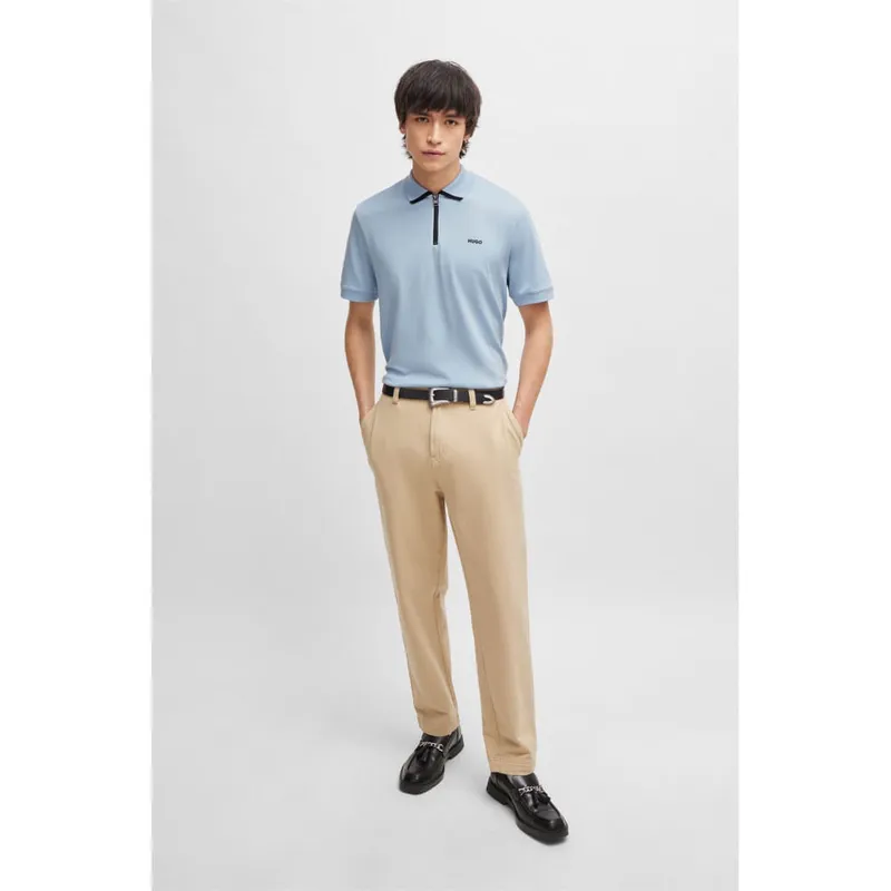 HUGO BOSS - Hugo - Polo de piqué de algodón con logo en contraste