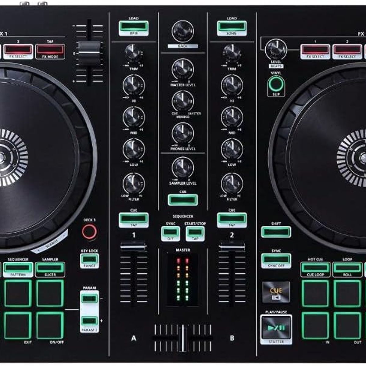 ROLAND - Controlador de Dj Roland Dj 202 de 2 Canales y 4 Decks