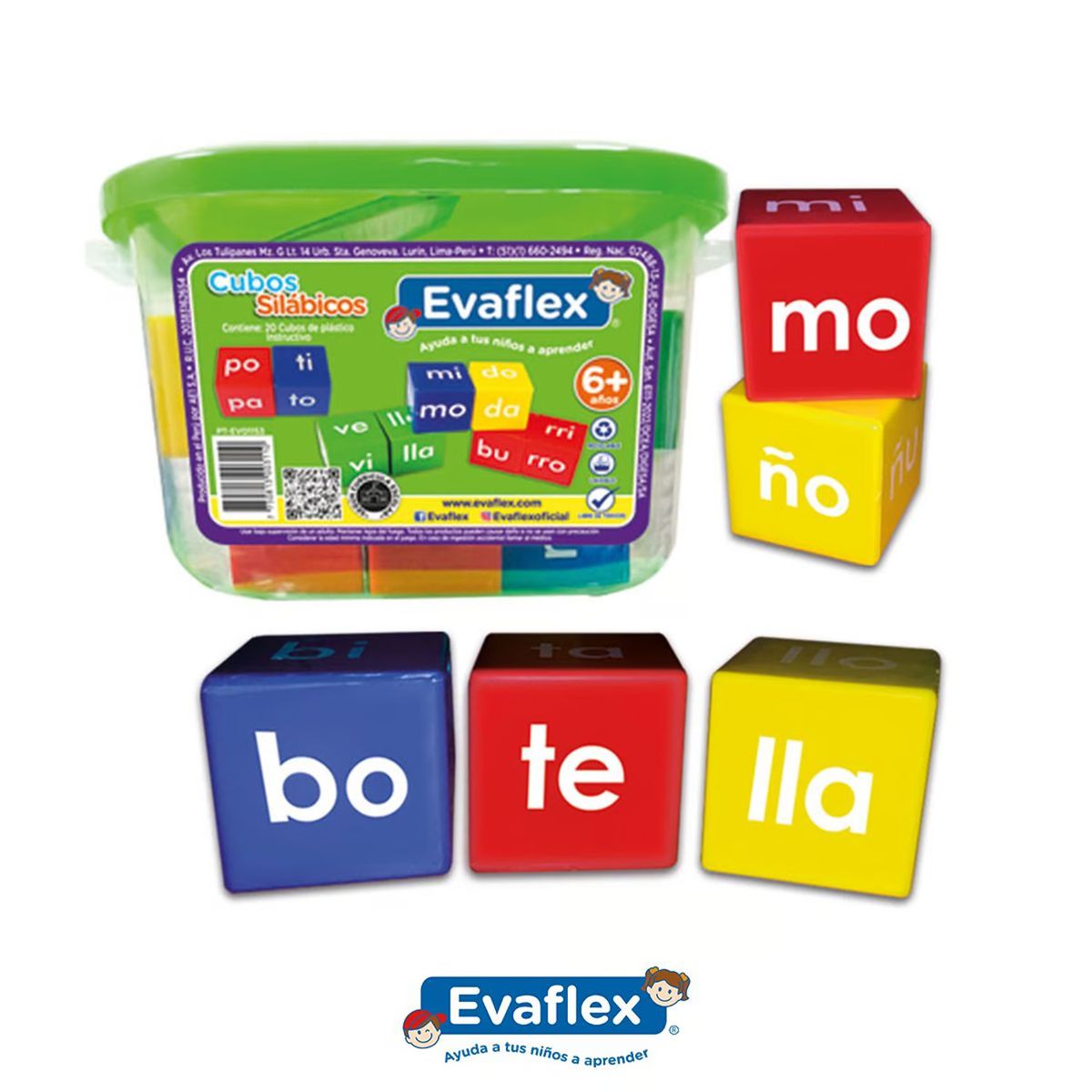 EVAFLEX - Cubo Sílabas Evaflex