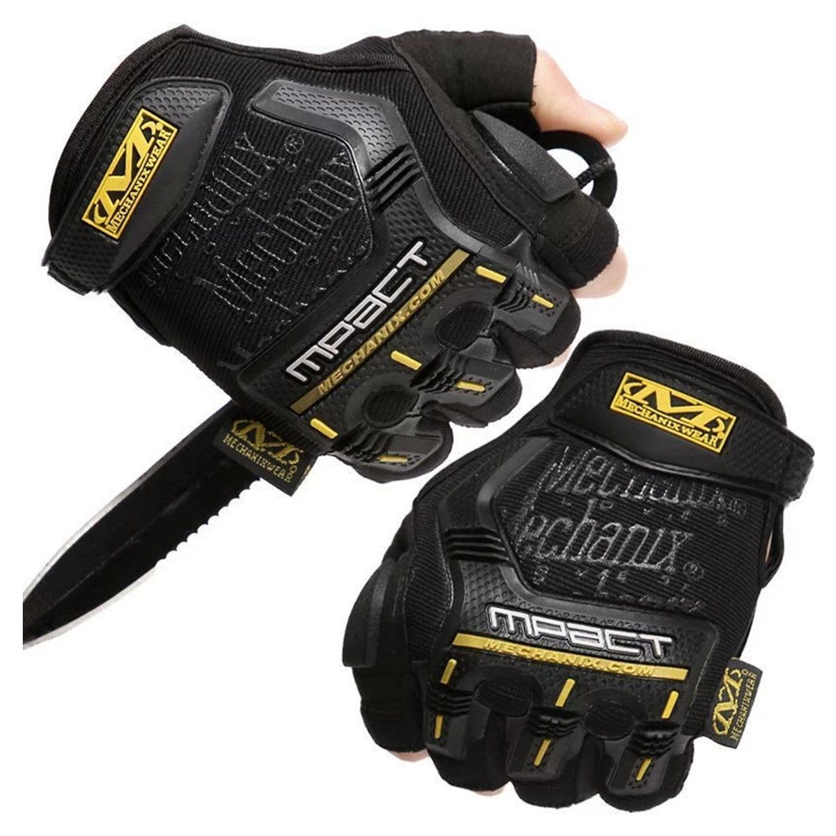 TODO FIT - Guantes Mpact Amarillo Protección Impacto Extrema Mitones