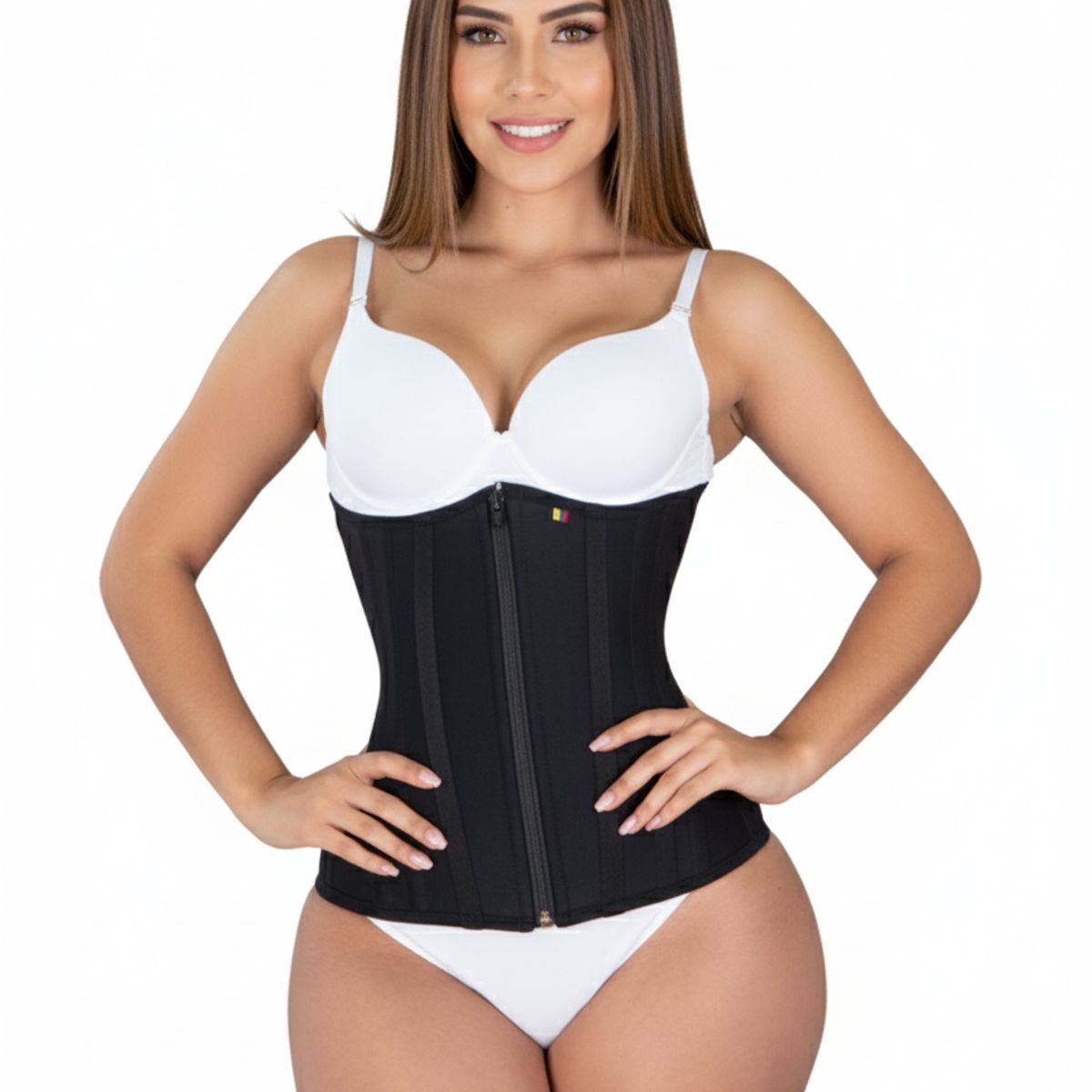 GENERICO - FAJA CORSET DE ALTA COMPRESION 11 VARILLAS POWERNET COLOMBIANO