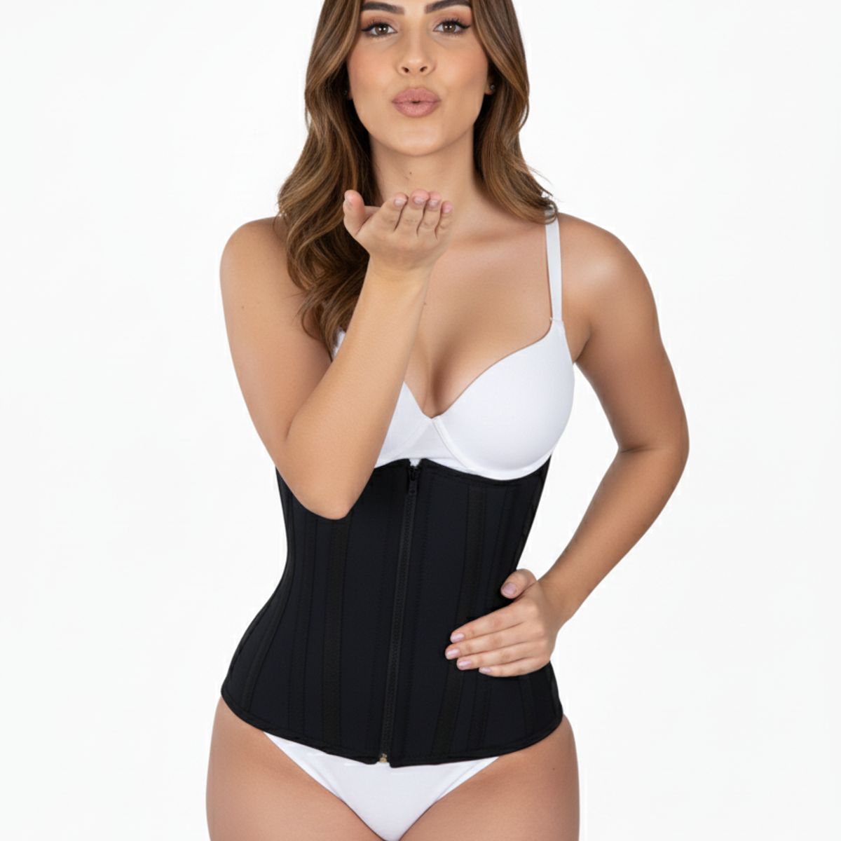 GENERICO - FAJA CORSET DE ALTA COMPRESION 11 VARILLAS POWERNET COLOMBIANO