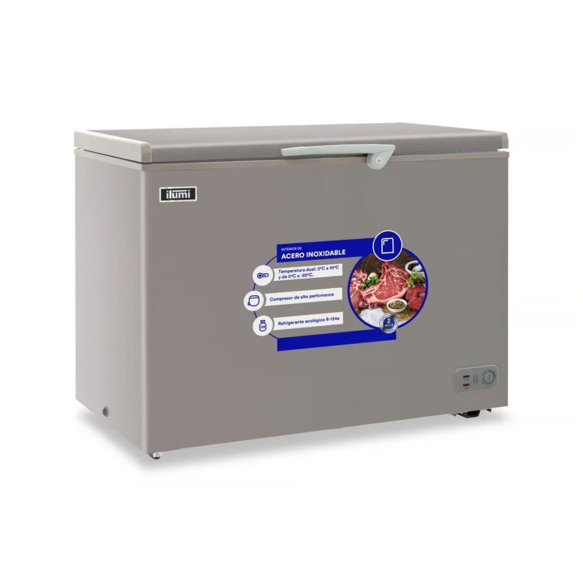 ILUMI - Congeladora Ilumi TFI-3400DG-Gris