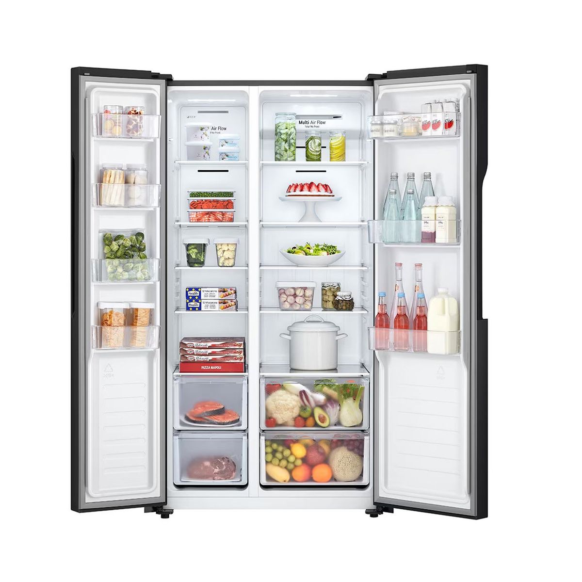 LG - Refrigeradora LG 509 L side by side no frost  GS51MPD negro_.