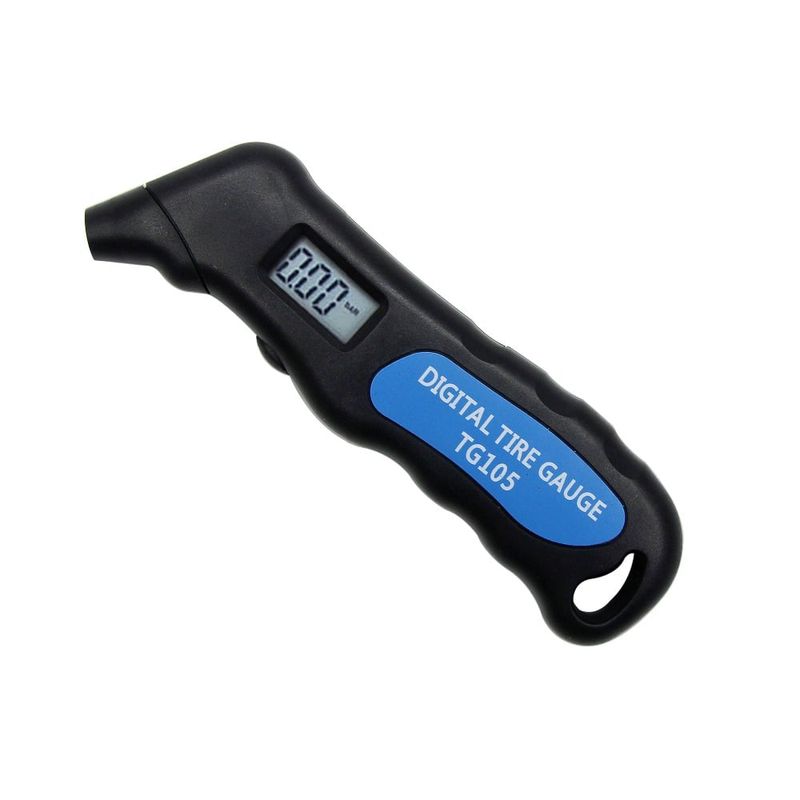 GENERICO - Medidor de presión digital PSI para llanta - Negro