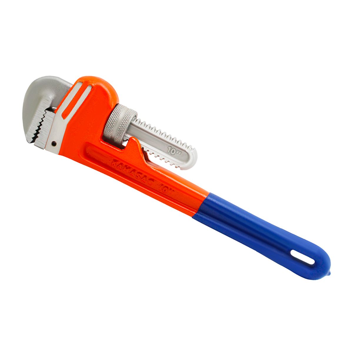 KAMASA - Llave Stilson Naranja 10″ Mango de Goma