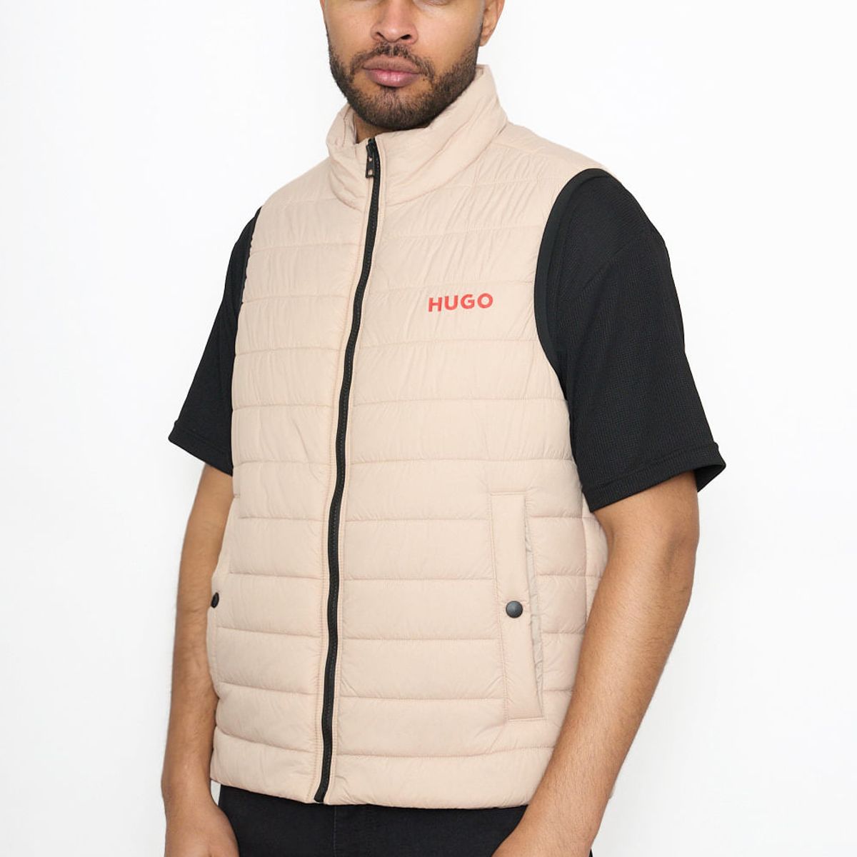 HUGO BOSS - Hugo - Chaleco repelente al agua con logo