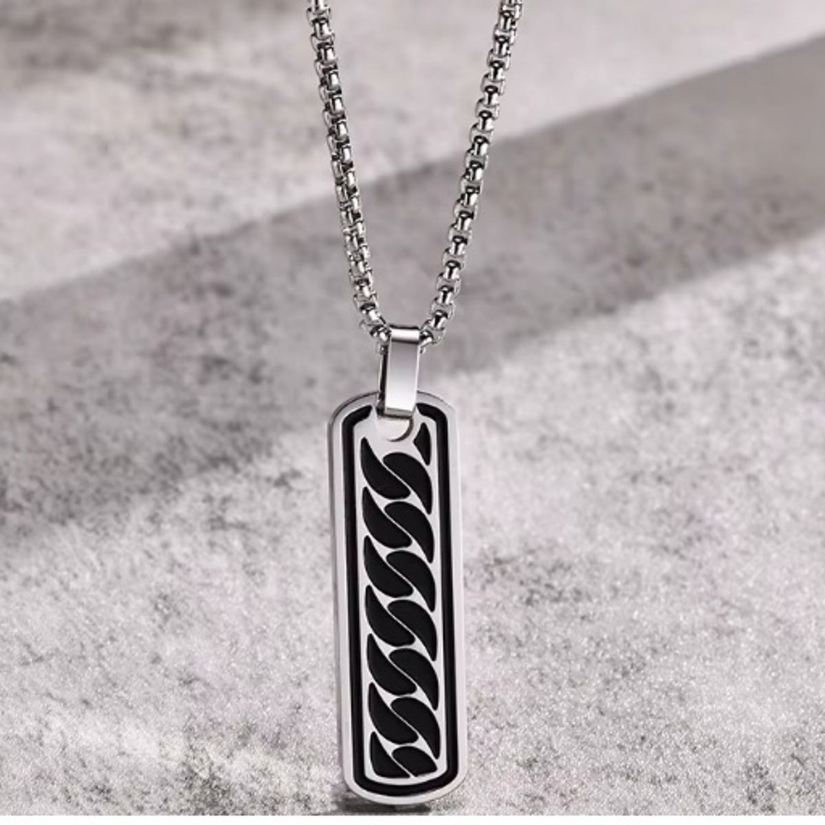 GENERICO - Collar Cadena Last de Acero Inoxidable Hombres