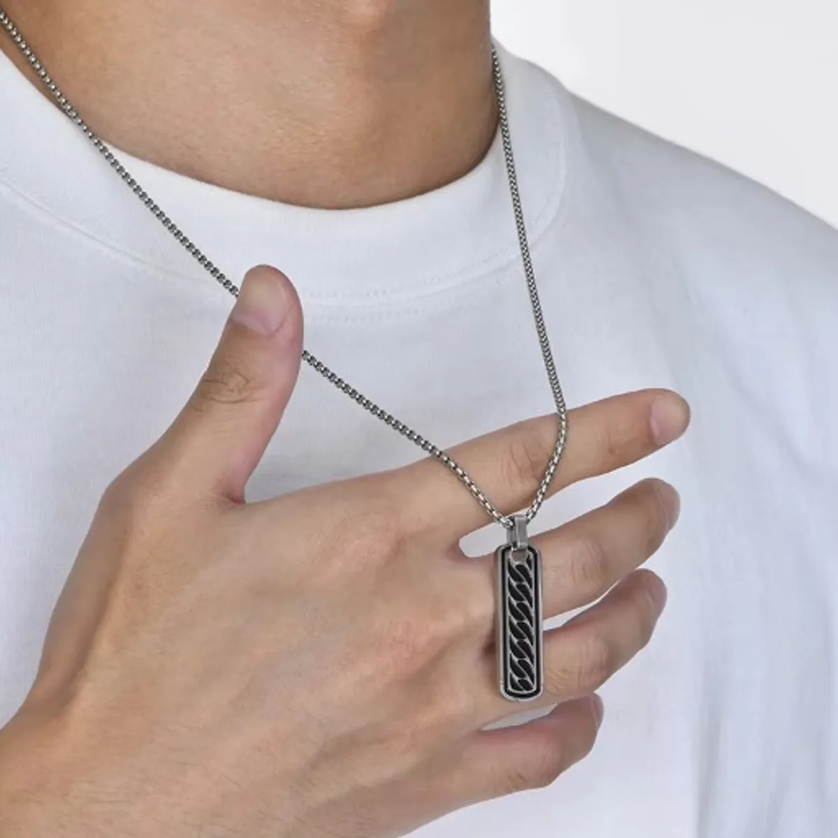 GENERICO - Collar Cadena Last de Acero Inoxidable Hombres