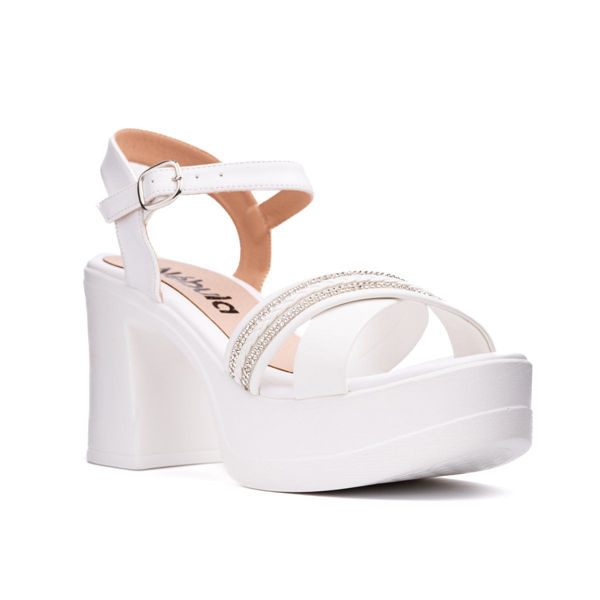 NEBULA - Sandalia Brill - Nébula - Blanco