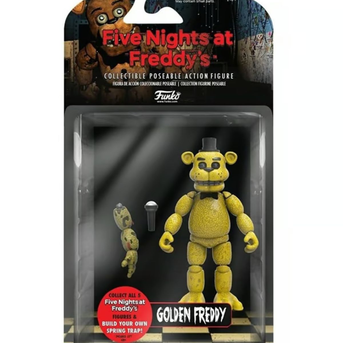 GENERICO - Muñeco Articulable Golden Freddy  FNAF