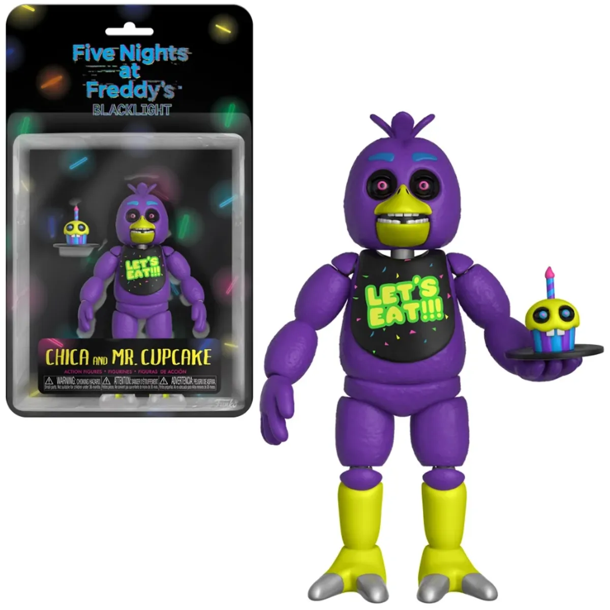 FREDDY - Muñeco Articulable BlackLight Chica FNAF