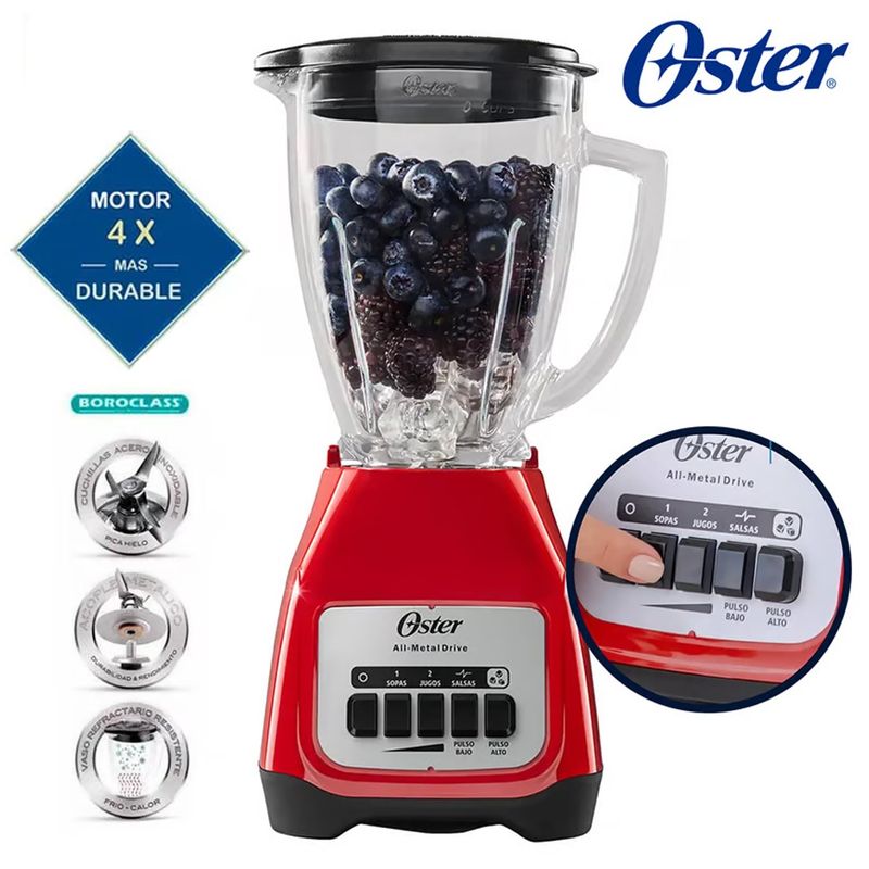 OSTER - Licuadora Oster 2  Velocidades más pulso BLSTKAG-RPB