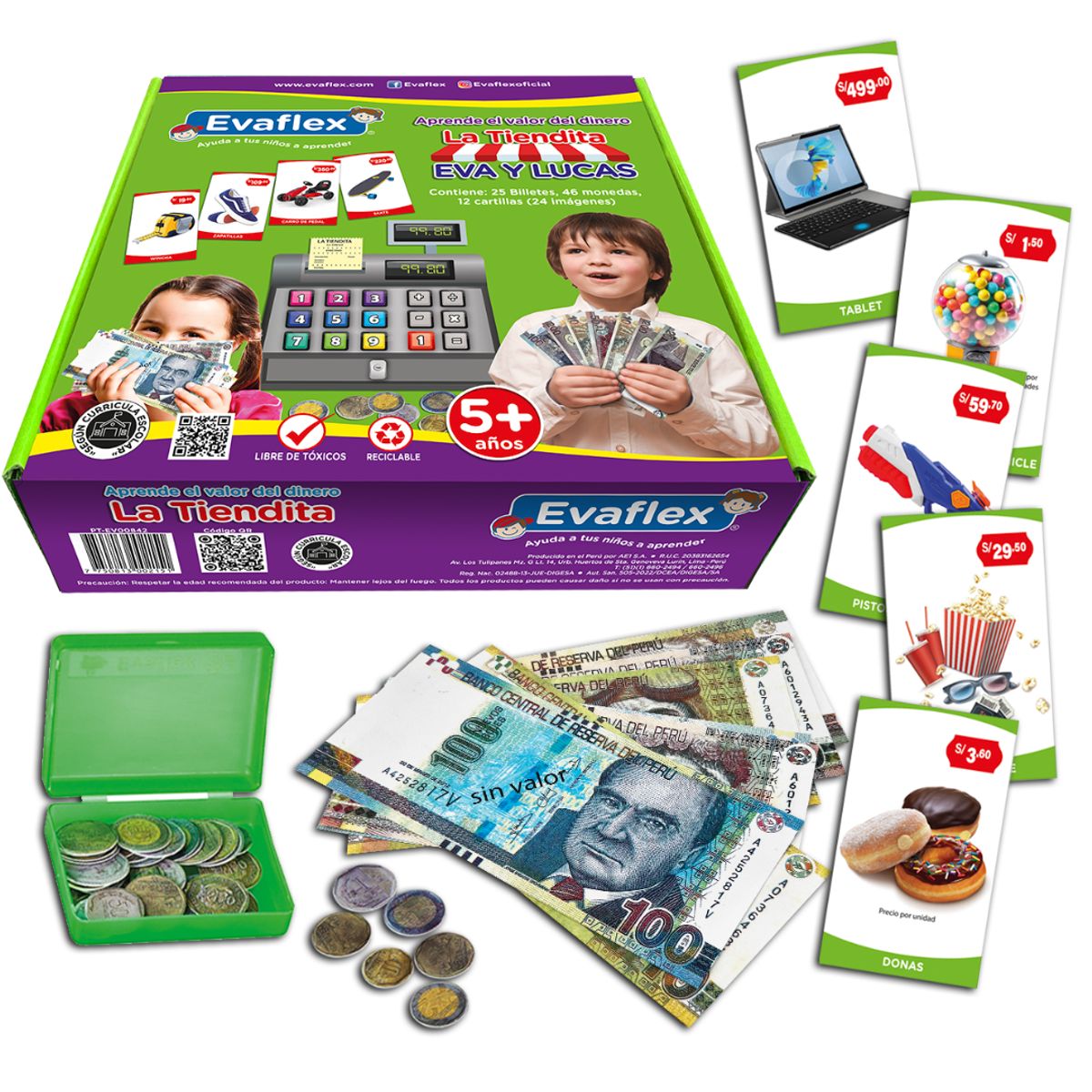 EVAFLEX - Juego Didáctico La Tiendita Evaflex