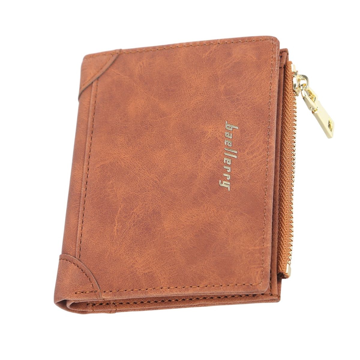 BAELLERRY - Moderna billetera de cuero vegano PU DR051