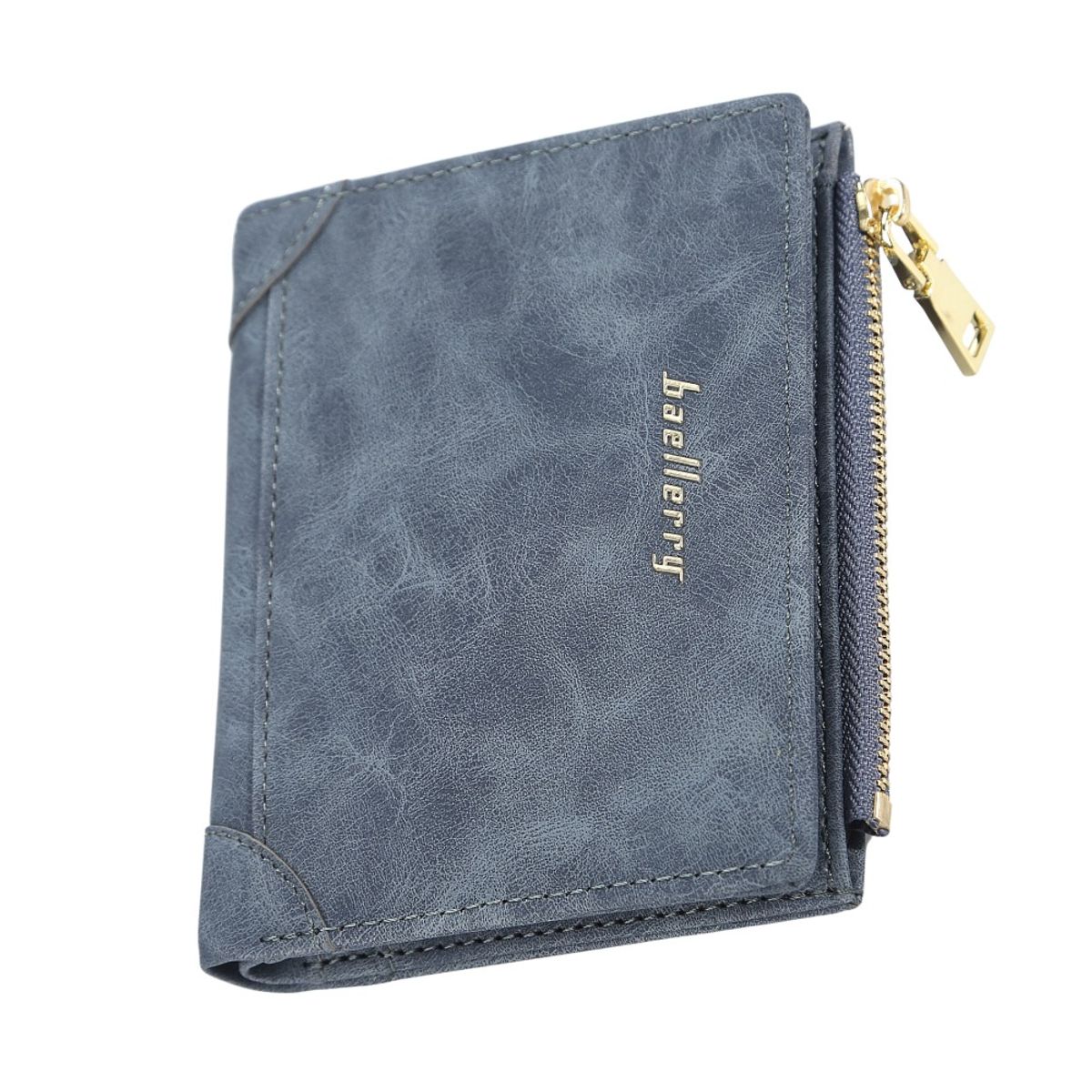 BAELLERRY - Moderna billetera de cuero vegano PU DR051