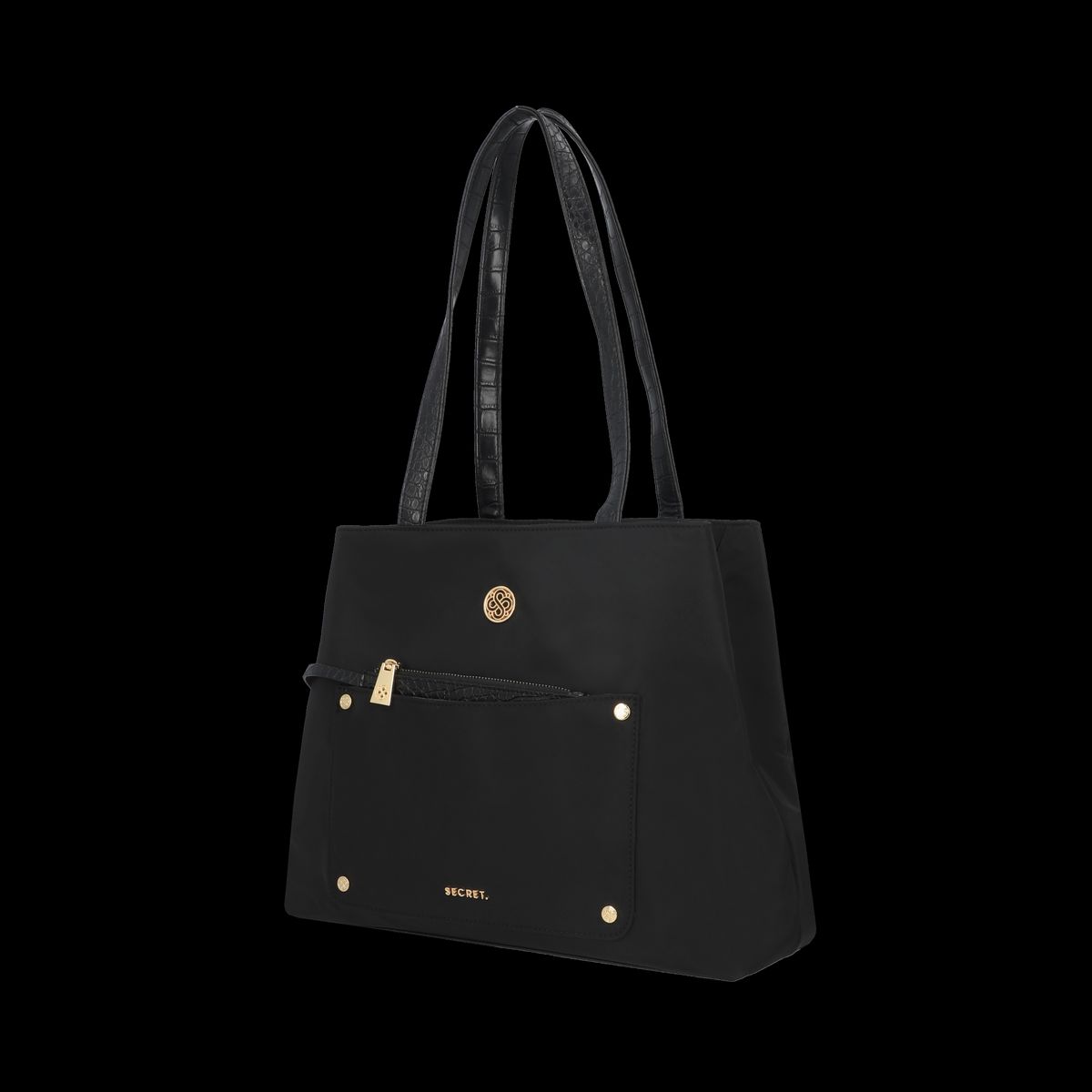 SECRET - Cartera Girona Grande Black