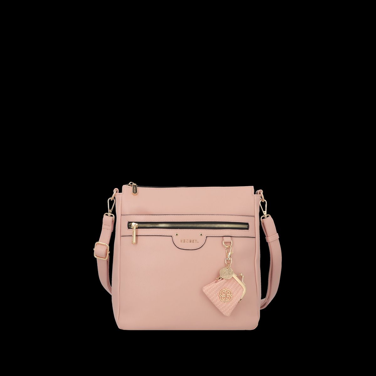 SECRET - Cartera Lisse Grande Rose