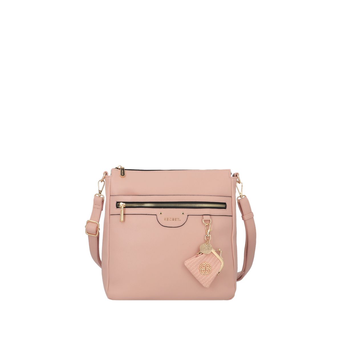 SECRET - Cartera Lisse Grande Rose