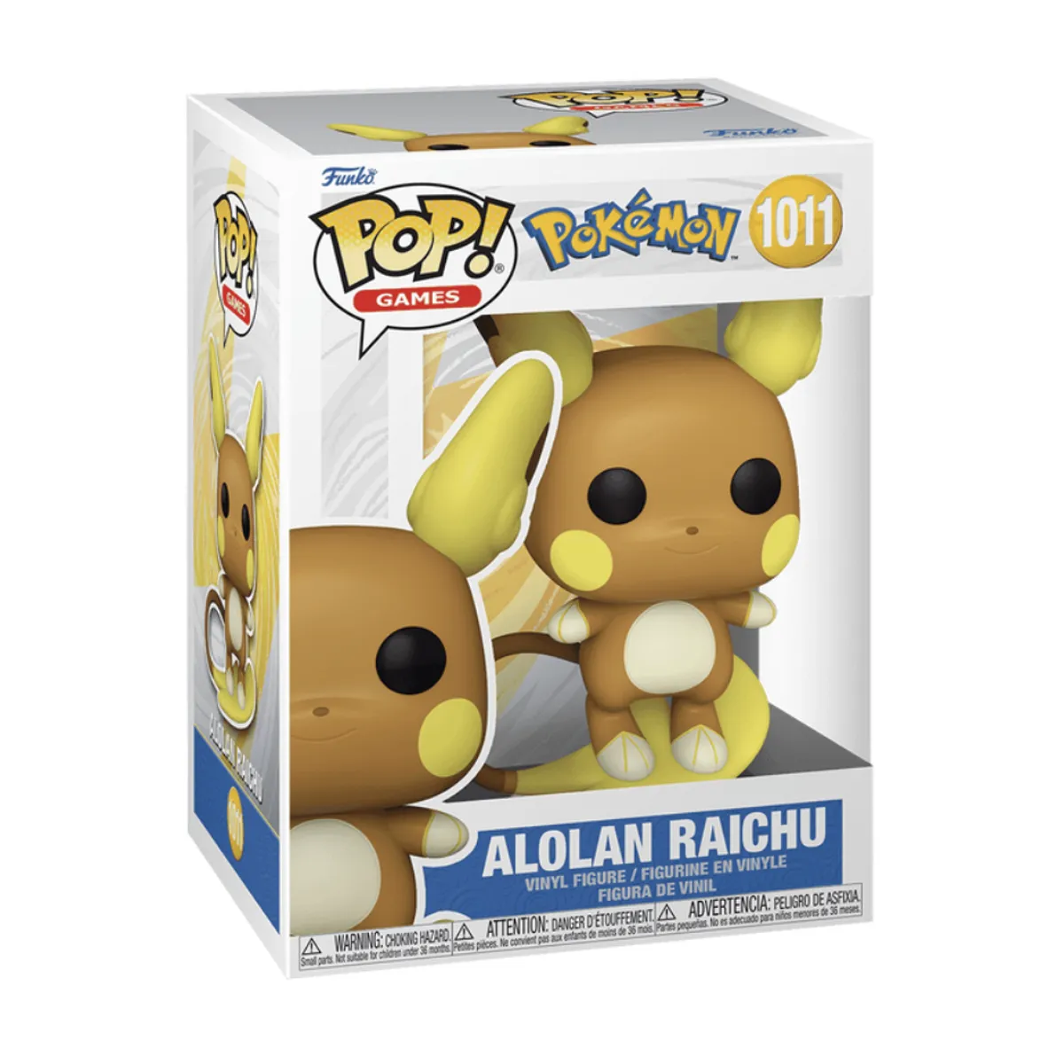 FUNKO - Alolan Raichu Funko Pop 1011 Pokemon Original