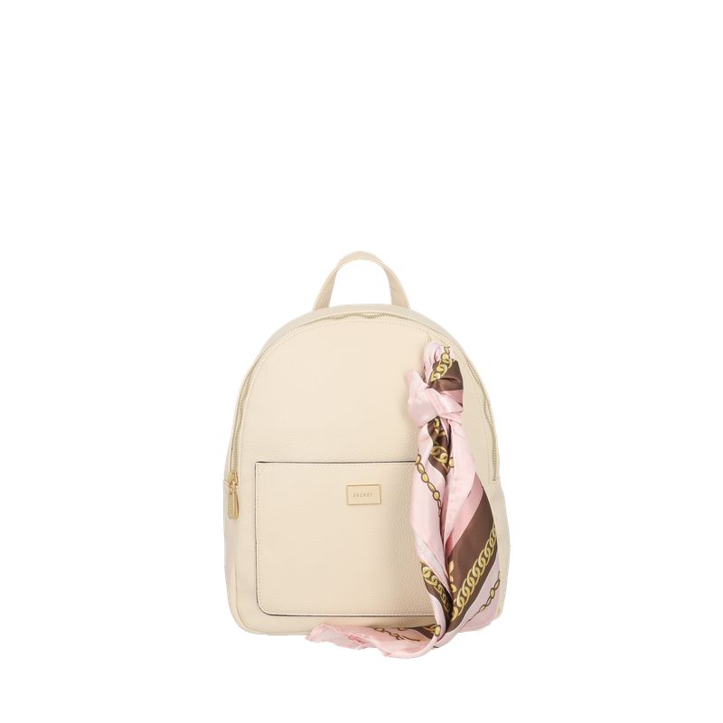 SECRET - Mochila Riga Mediana Ivory