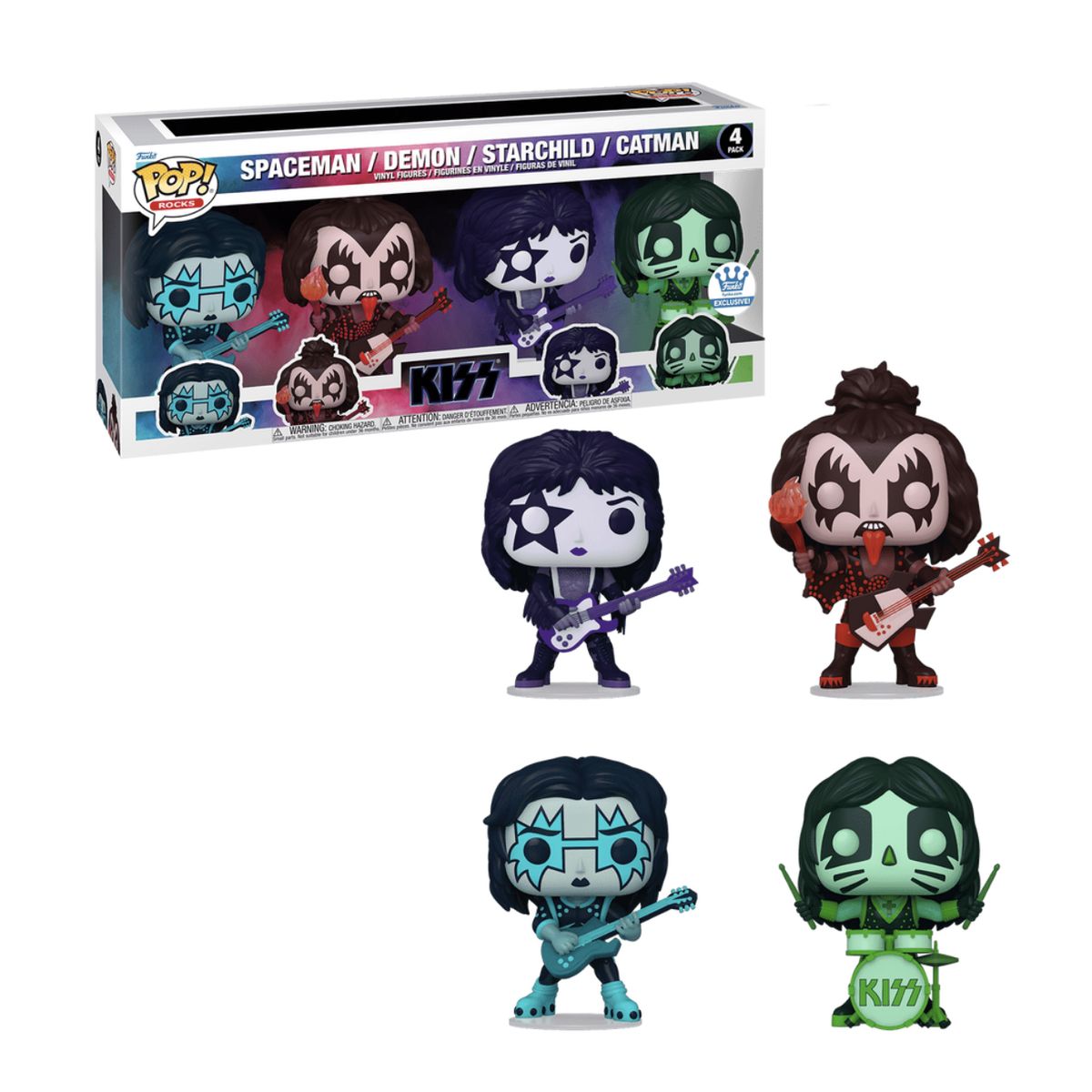 FUNKO - Kiss Color Spotlight Funko Pop 4pack Exclusivo Funkoshop