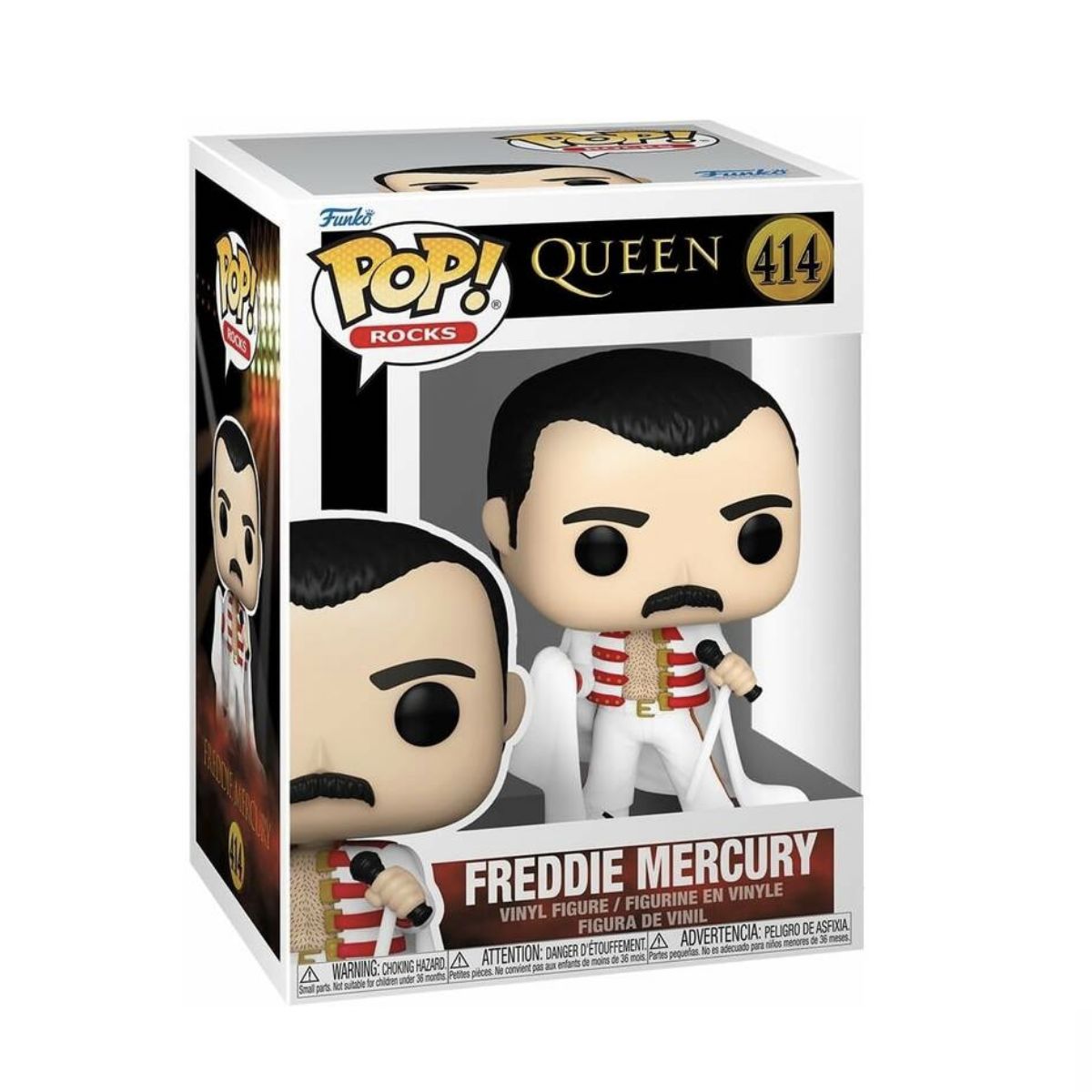 FUNKO - Freddie Mercury con Capa Funko Pop 414 Queen Original