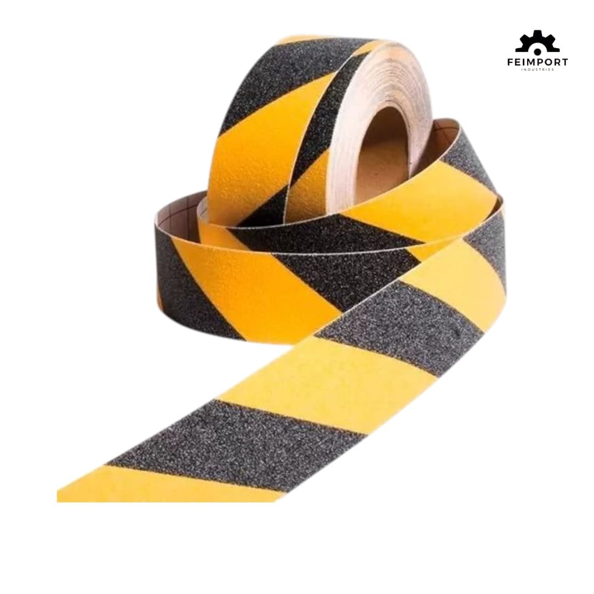GENERICO - Cinta Antideslizante 2" x 18 metros Negro/Amarillo  - Astara