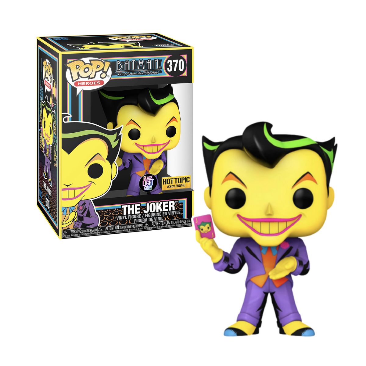 FUNKO - Joker Black Light Funko Pop 370 Batman Exclusivo HT