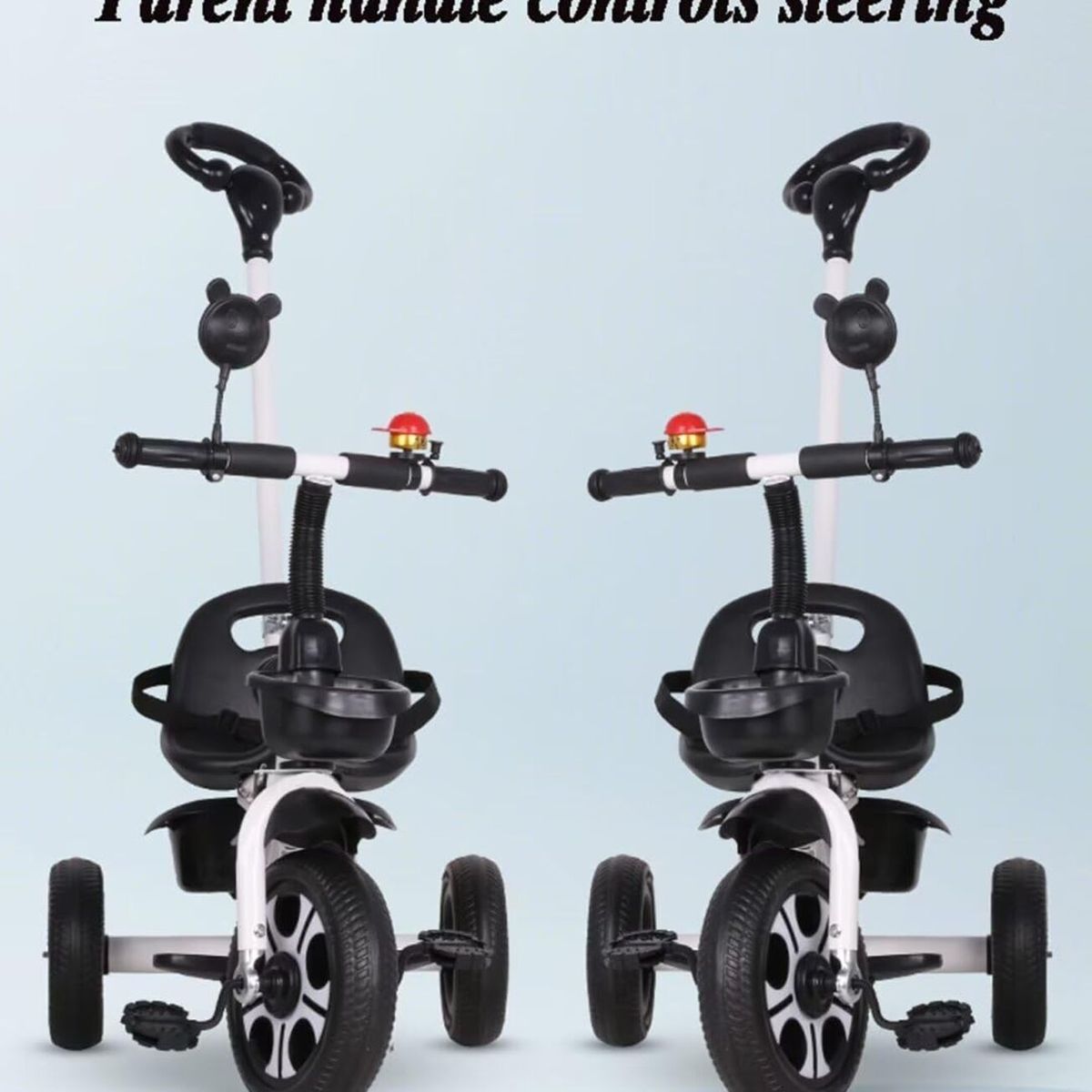 GENERICO - Triciclo Para Niños Bicicleta Coche De Paseo Bebe - Blanco