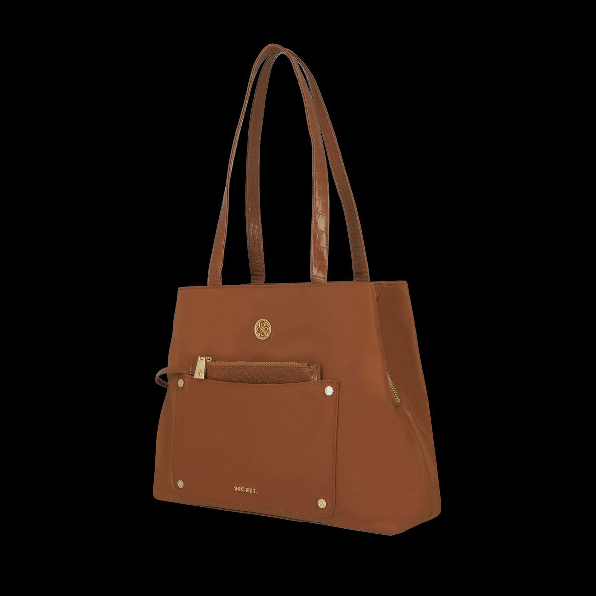 SECRET - Cartera Girona Grande Medium Brown