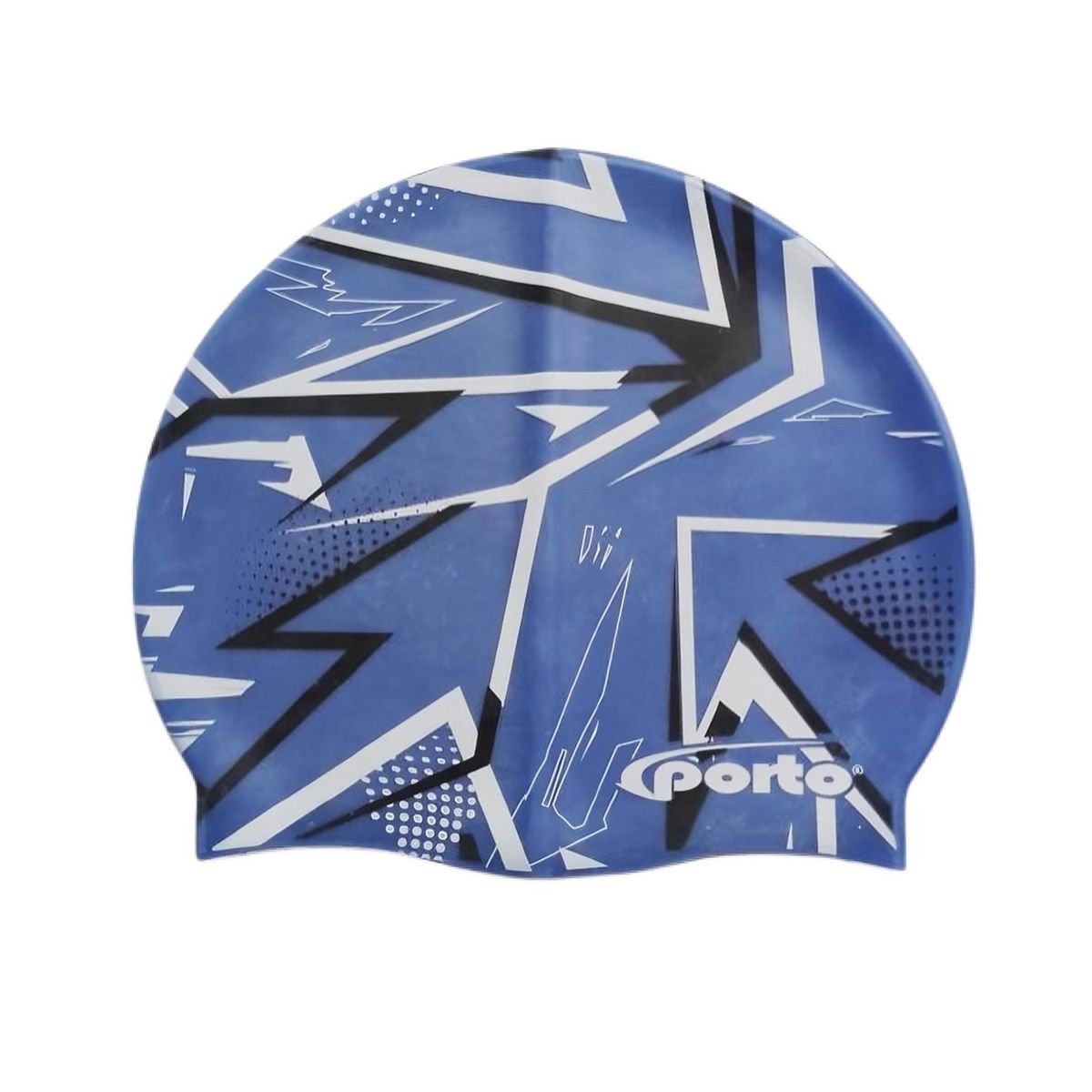 PORTO - GORRO PARA NATACIÓN DISEÑO ELÉCTRICO ESTÁNDAR PORTO AZUL