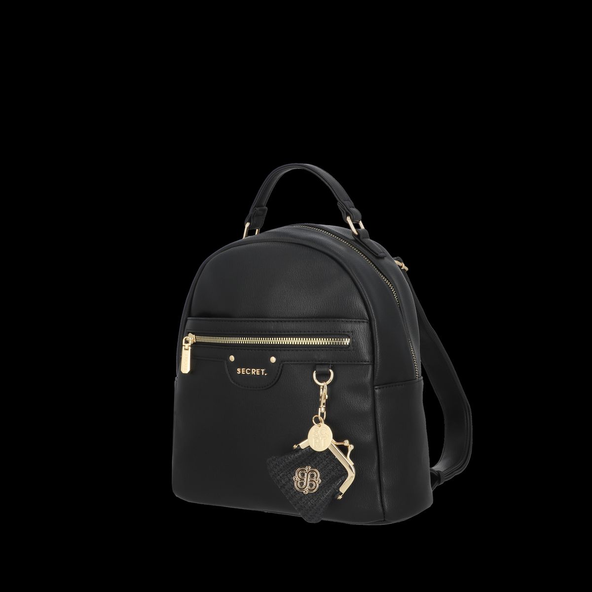 SECRET - Mochila Lisse Mediana Black