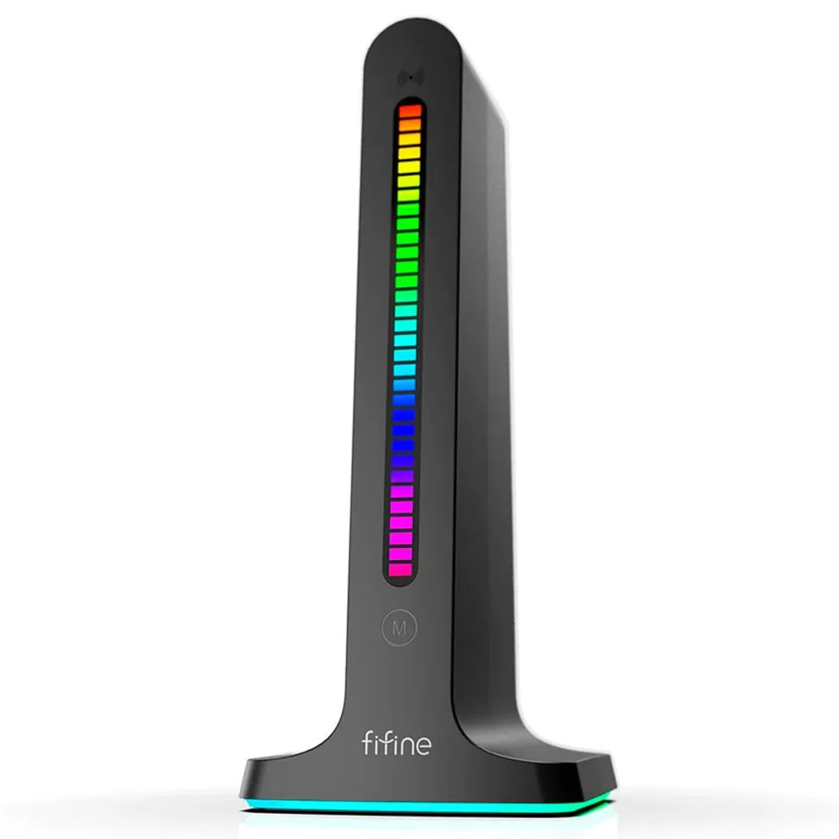 FIFINE - soporte de audifono fifine s3 para audifono con rgb negro