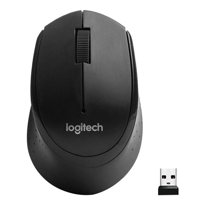 LOGITECH - Mouse silencioso Logitech M330 inalambrico  Negro