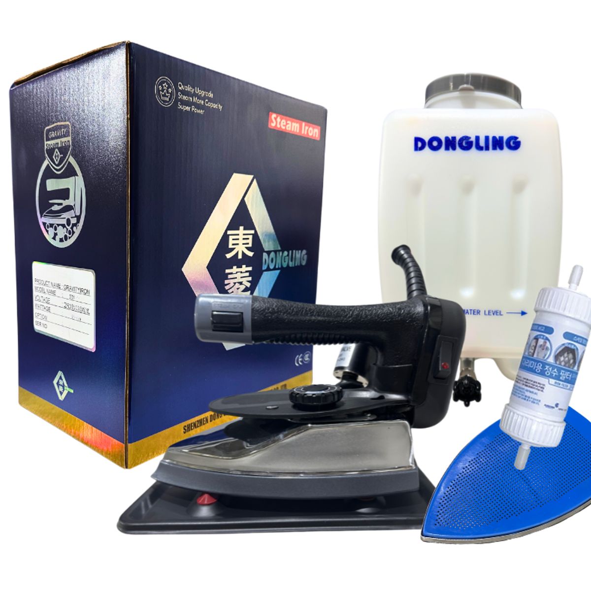 DONG LING - Plancha Vaporizadora Profesional Dongling ES-300 Liviana con filtro