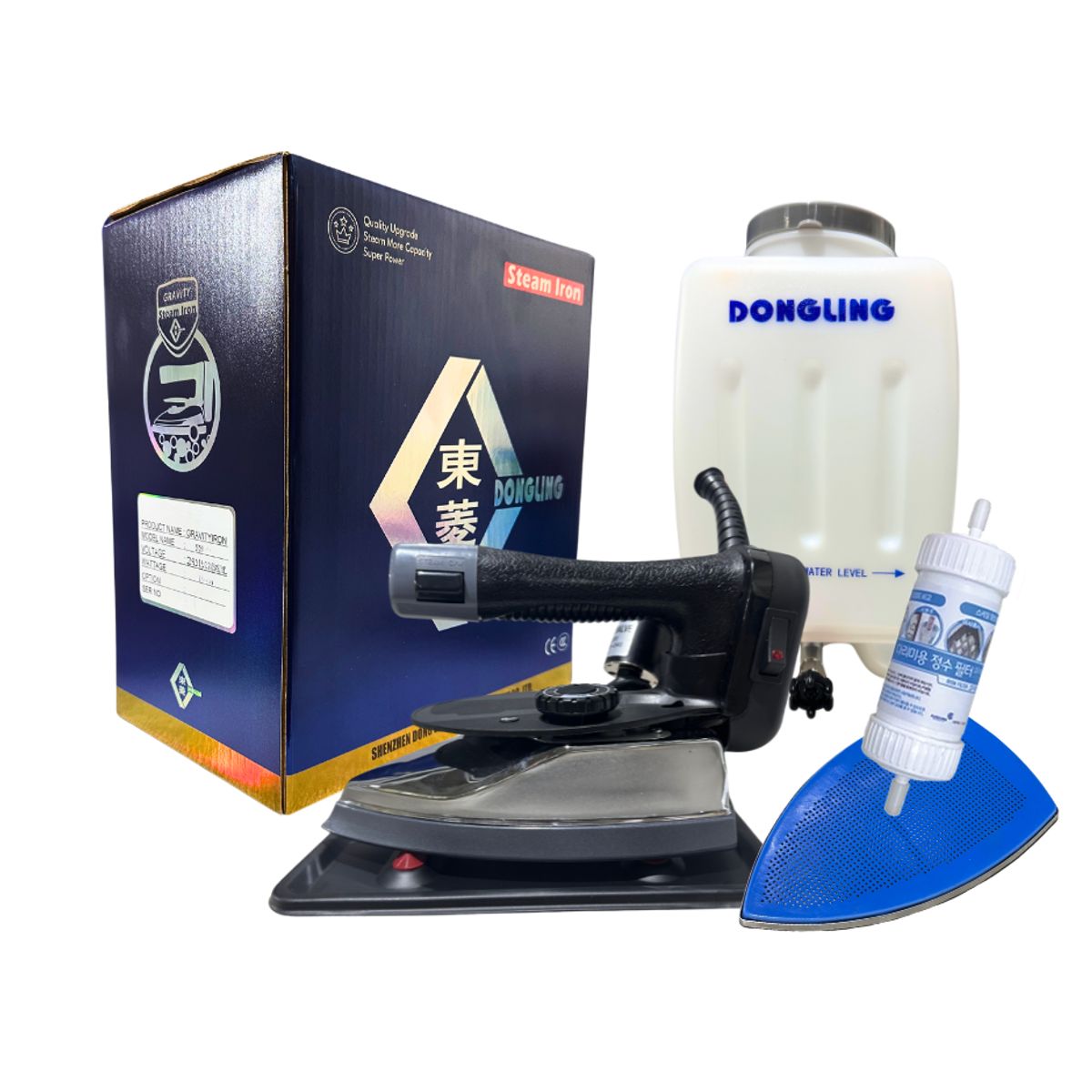 DONG LING - Plancha Vaporizadora Profesional Dongling ES-300 Liviana con filtro