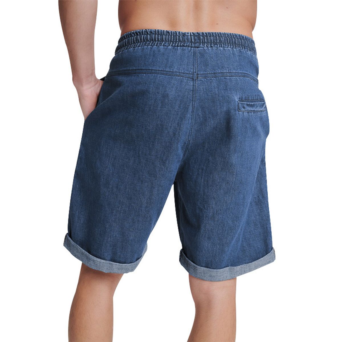 BLWOENS - Pantalones cortos de verano para hombres - Azul