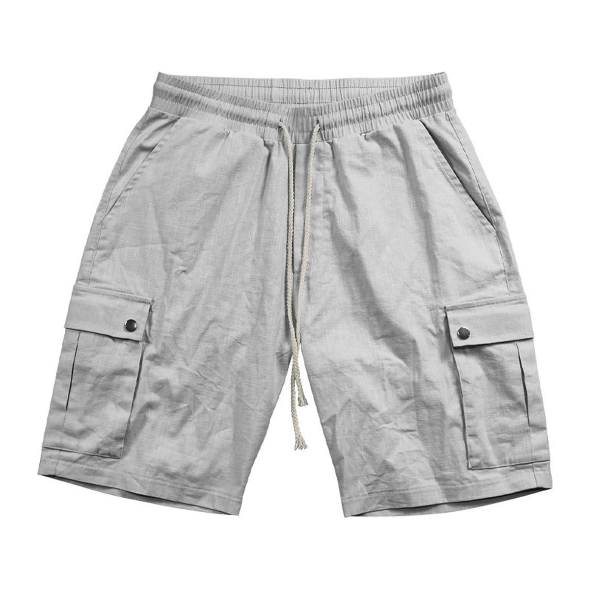 BLWOENS - Pantalones cortos de verano para hombres - Gris