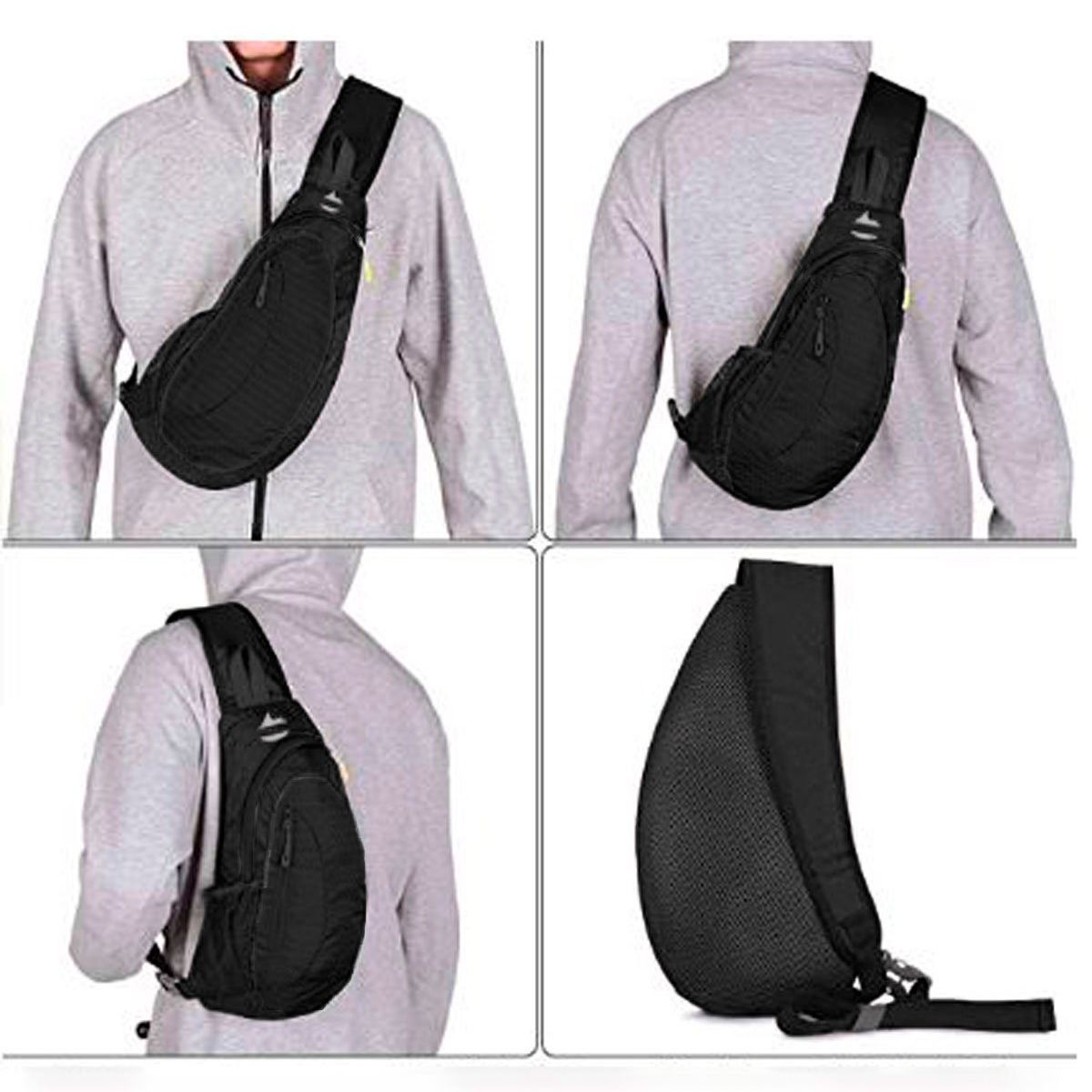 GENERICO - Pechera HukDeporte negra para hombre y mujer