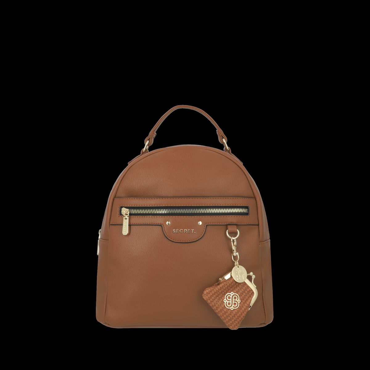 SECRET - Mochila Lisse Mediana Brown