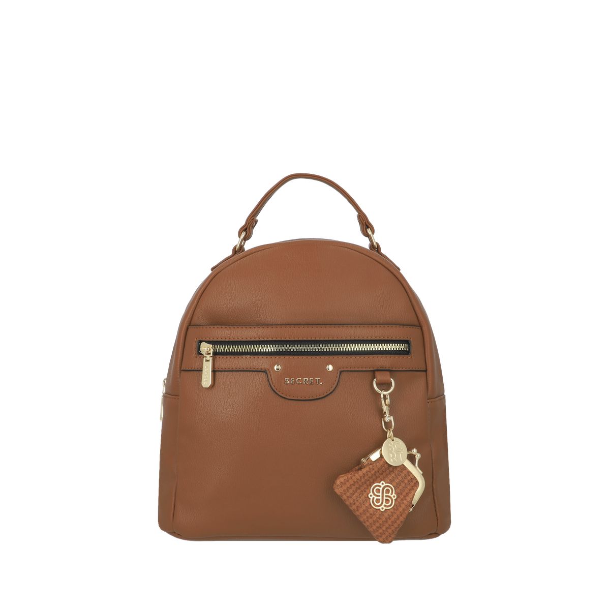 SECRET - Mochila Lisse Mediana Brown
