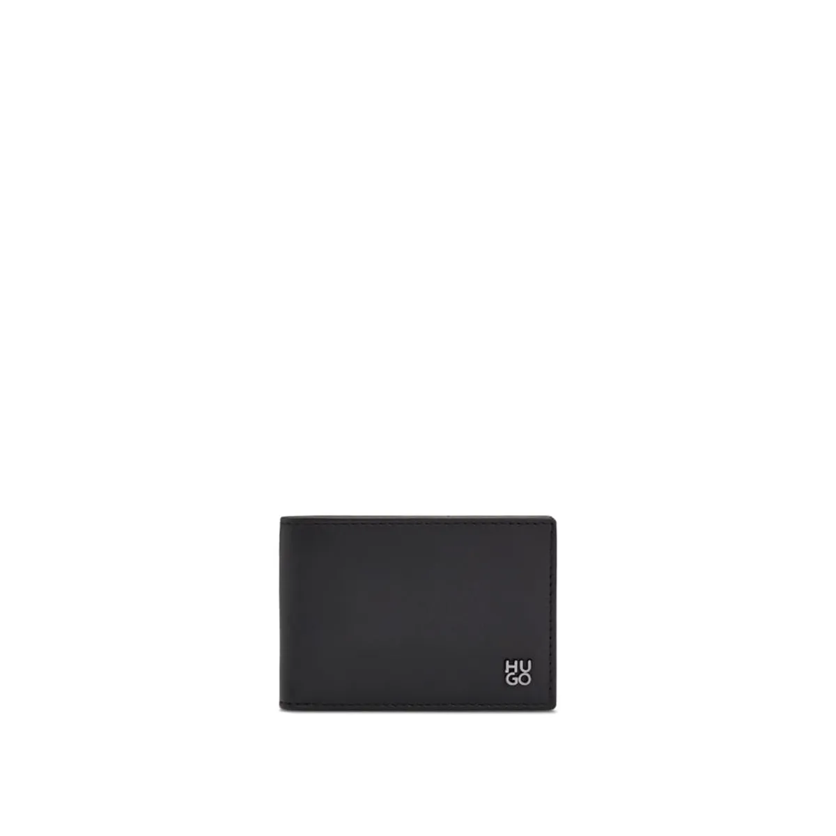 HUGO BOSS - Hugo - Billetera de piel de napa con logo apilado