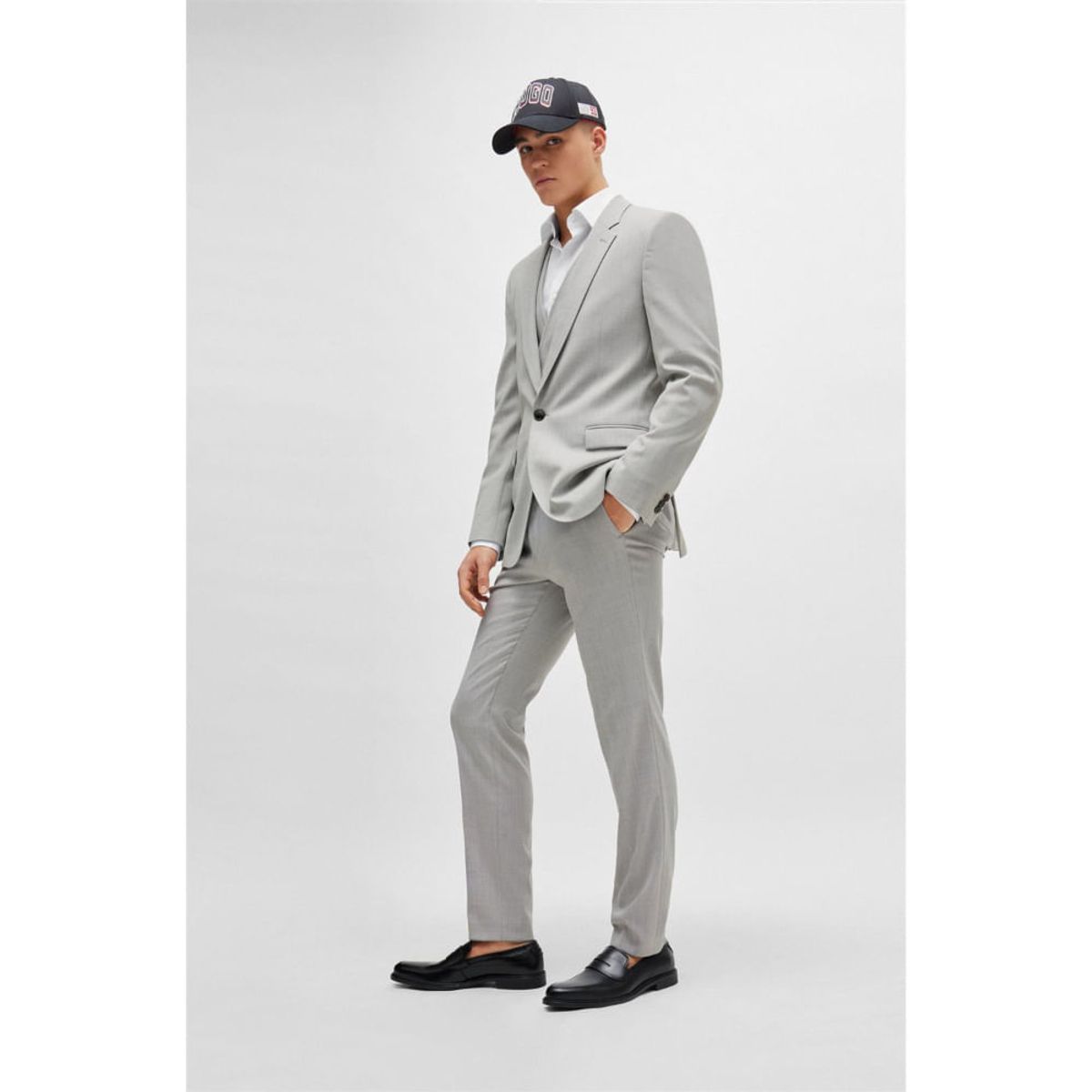 HUGO BOSS - Hugo - Mocasines de piel con ribete