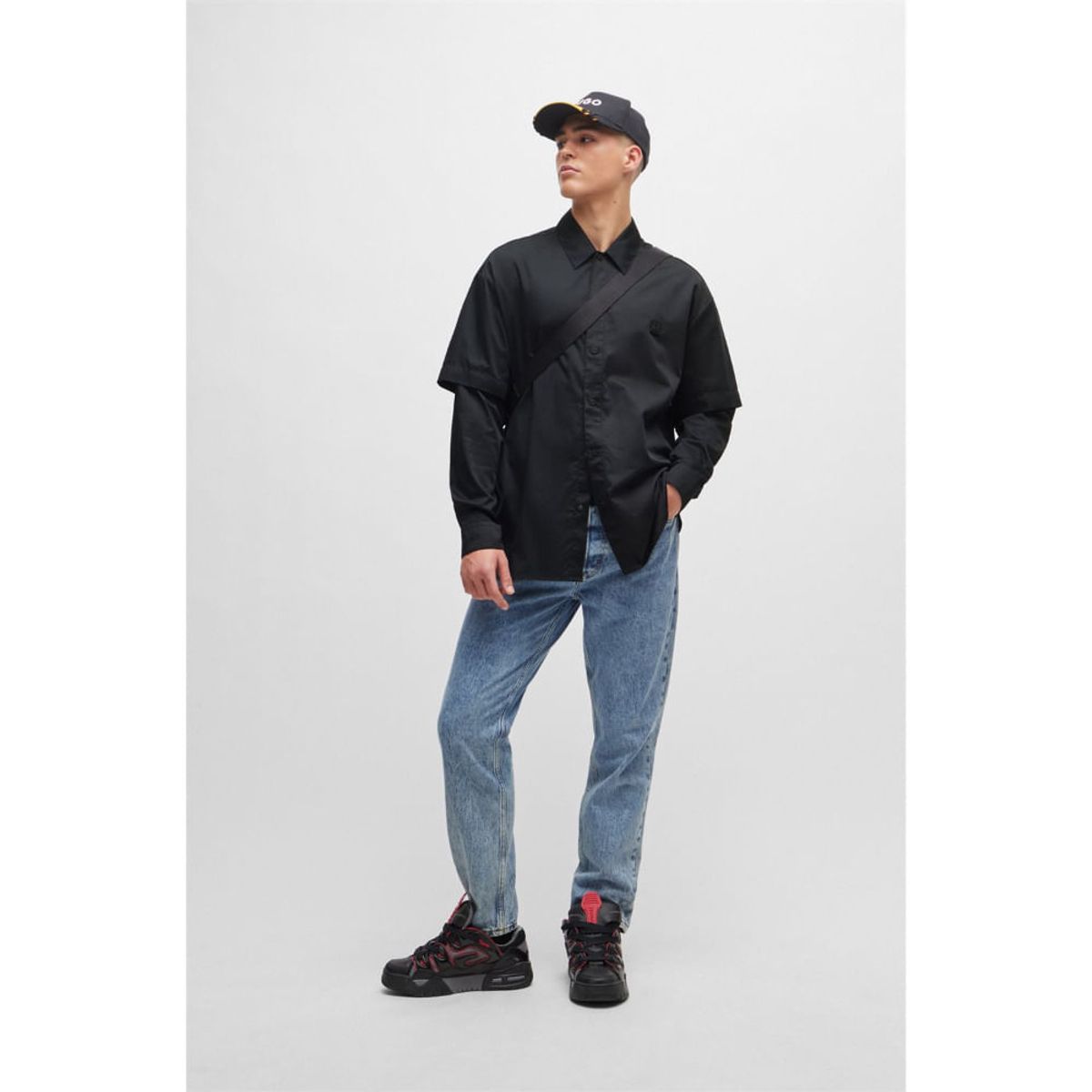 HUGO BOSS - Hugo - Camisa en corte oversize fit