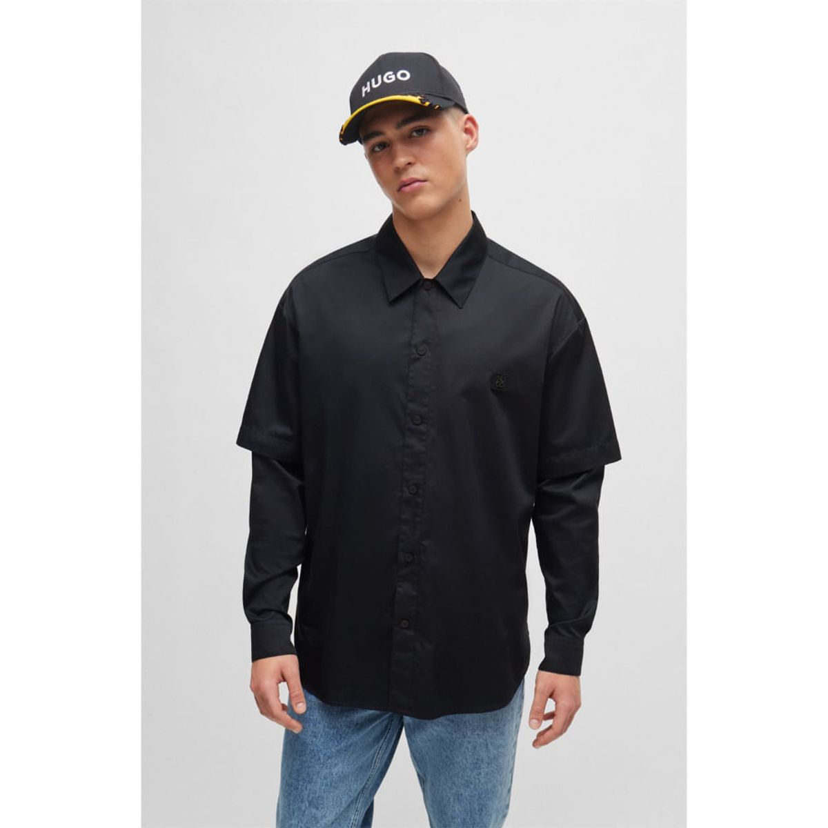 HUGO BOSS - Hugo - Camisa en corte oversize fit