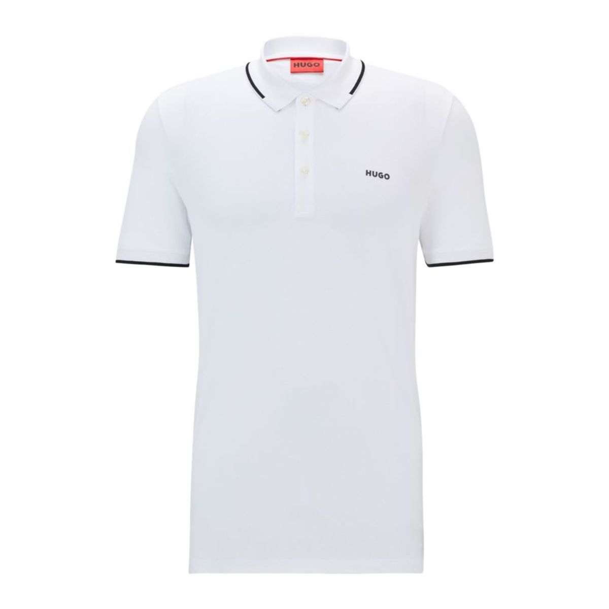 HUGO BOSS - Hugo - Polo slim fit de algodón elástico con logo estampado