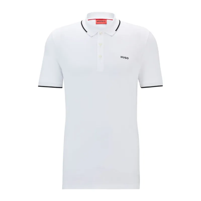 HUGO BOSS - Hugo - Polo slim fit de algodón elástico con logo estampado