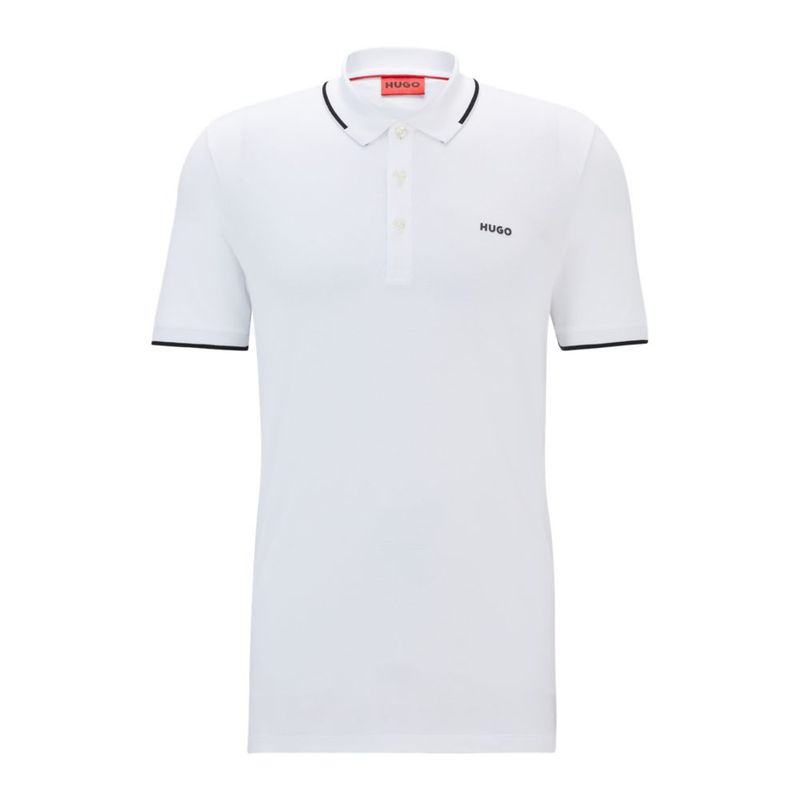 HUGO BOSS - Hugo - Polo slim fit de algodón elástico con logo estampado